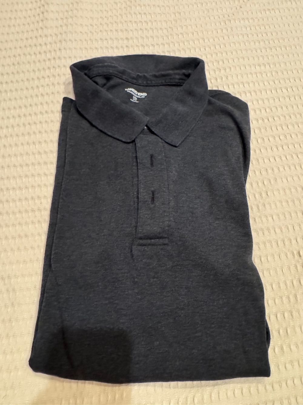 Men’s long sleeve polo shirt, XXL, excellent condition, dark gray